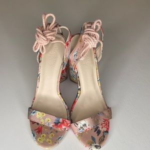 Charlotte Russe Floral Heels Size 7